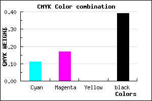 #8B829C color CMYK mixer