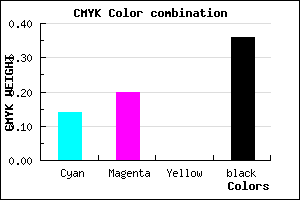 #8B82A2 color CMYK mixer
