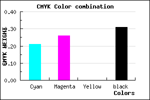 #8B82B0 color CMYK mixer