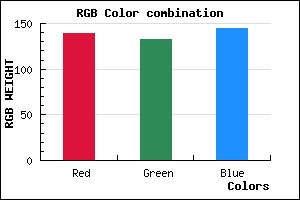rgb background color #8B8490 mixer