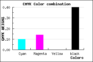 #8B849A color CMYK mixer