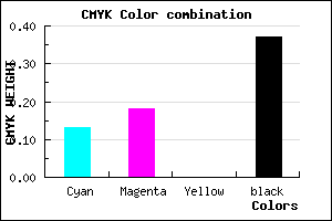 #8B84A0 color CMYK mixer