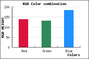 rgb background color #8B84B8 mixer