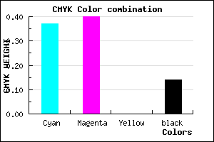 #8B84DC color CMYK mixer