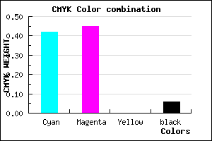 #8B84F0 color CMYK mixer
