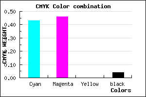 #8B84F6 color CMYK mixer