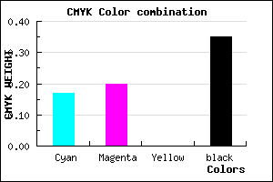 #8B85A7 color CMYK mixer