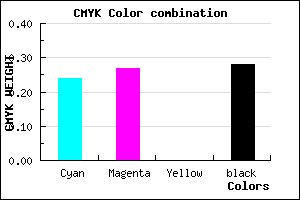 #8B85B7 color CMYK mixer