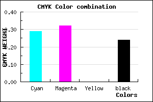 #8B85C3 color CMYK mixer