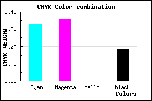 #8B85D1 color CMYK mixer