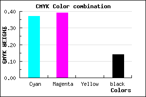 #8B85DB color CMYK mixer