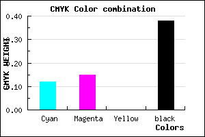 #8B869E color CMYK mixer