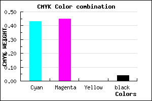 #8B86F4 color CMYK mixer