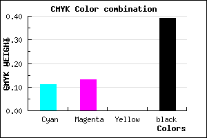 #8B889C color CMYK mixer