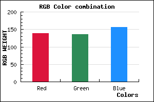 rgb background color #8B889C mixer
