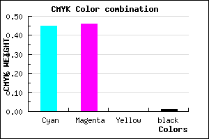 #8B88FC color CMYK mixer