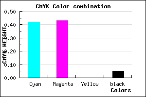 #8B89F1 color CMYK mixer