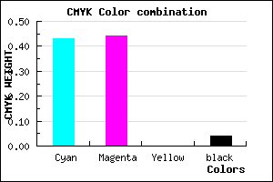 #8B89F5 color CMYK mixer