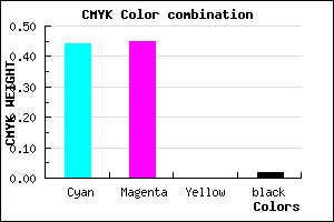#8B8AFA color CMYK mixer