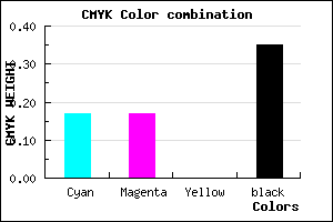 #8B8BA7 color CMYK mixer