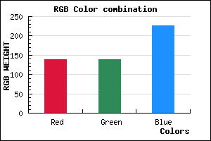 rgb background color #8B8BE3 mixer