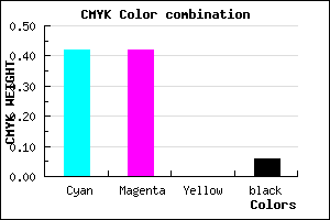 #8B8BEF color CMYK mixer
