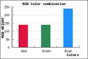 rgb background color #8B8BEF mixer