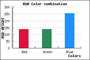 rgb background color #8B8BFF mixer