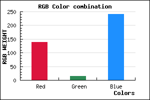 rgb background color #8B0EF0 mixer