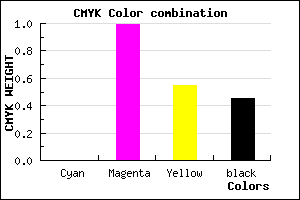 #8B023E color CMYK mixer