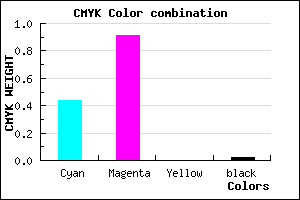 #8B16FA color CMYK mixer