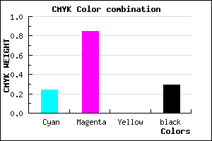 #8B1CB6 color CMYK mixer