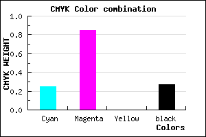 #8B1CBA color CMYK mixer