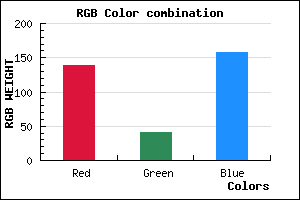 rgb background color #8B299D mixer