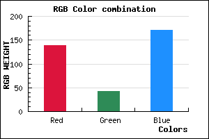 rgb background color #8B2BAB mixer