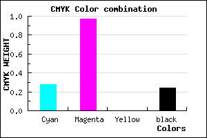 #8B05C1 color CMYK mixer