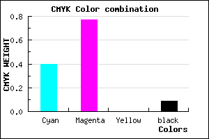 #8B36E8 color CMYK mixer