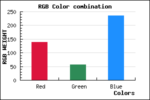 rgb background color #8B38EC mixer