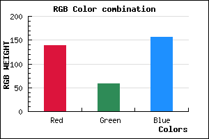 rgb background color #8B3A9C mixer