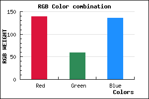 rgb background color #8B3B88 mixer
