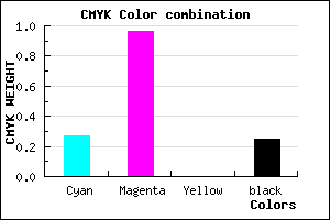 #8B07BF color CMYK mixer