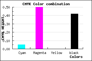 #8B4993 color CMYK mixer