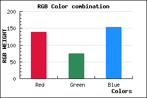 rgb background color #8B4B99 mixer