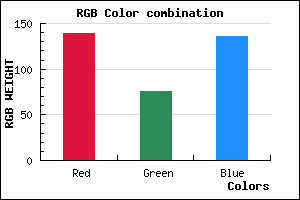 rgb background color #8B4C88 mixer