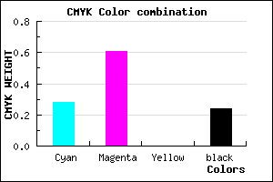 #8B4CC2 color CMYK mixer