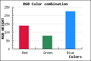rgb background color #8B4FE1 mixer