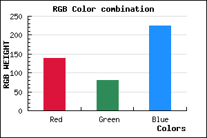 rgb background color #8B51E1 mixer