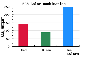 rgb background color #8B59F8 mixer