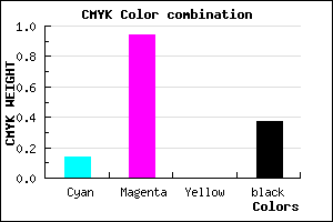 #8B09A1 color CMYK mixer