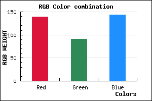 rgb background color #8B5B8F mixer